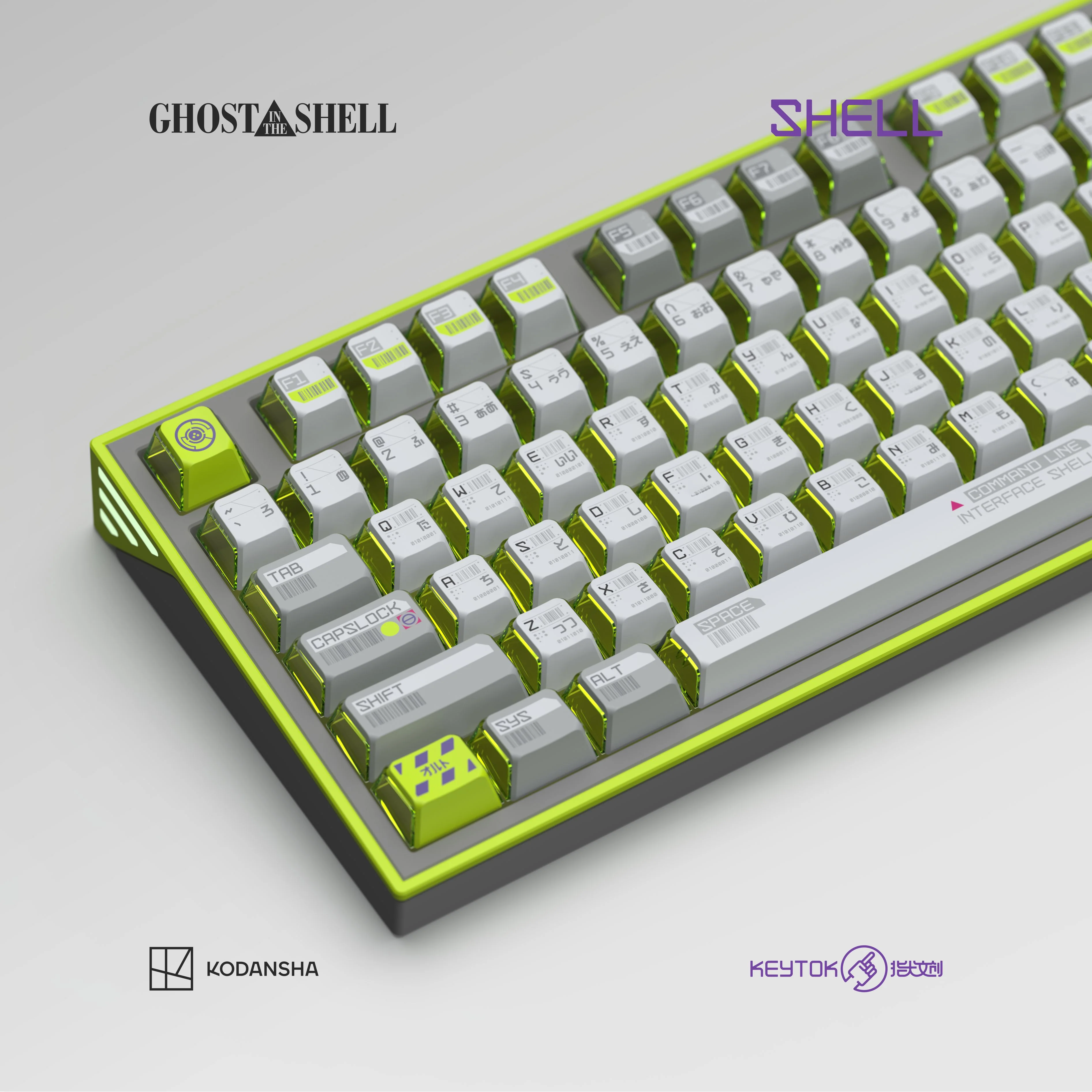 Ghost in the Shell Keycap Set - SHELL (PRE-ORDER) - Image 3
